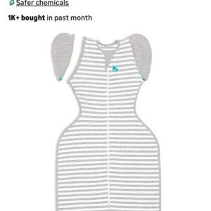 Love to Dream Gray and White Swaddle